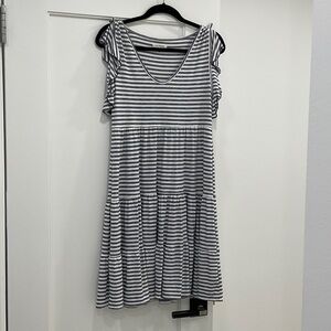 Max Studio Striped Sleeveless Dress